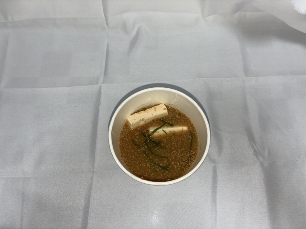 真上から見た吉野家の冷汁